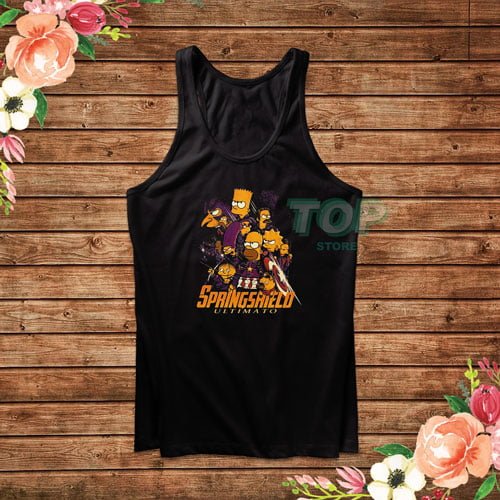 The Simpsons Spring Shield Avengers Tank Top