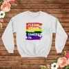Person Woman Man Camera TV Pride Sweatshirt