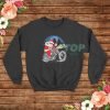 Santa Biker Gift Rides Motorcycle Christmas Sweatshirt Size S-3XL