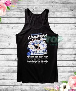 Stanley Cup Champions 2020 Be The Thunder Signatures Tank Top