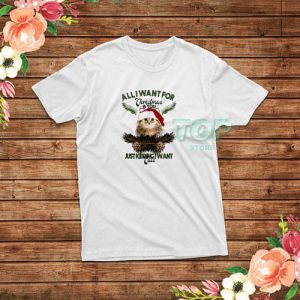 All I Want For Christmas Is You Just Kidding I Want Cats T-Shirt