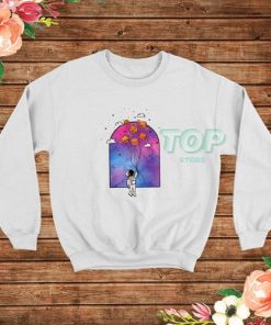 Astronout Space Planet Balloons Sweatshirt