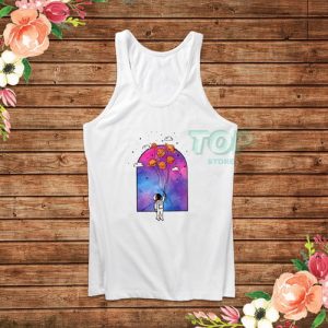 Astronout Space Planet Balloons Tank Top