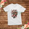 Flower Wolf Floral Graphic T-Shirt
