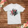 Funny Surfing Octopus Graphic T-Shirt