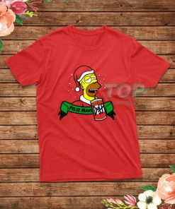 Homer Simpsons Feliz Naviduff Christmas T-Shirt