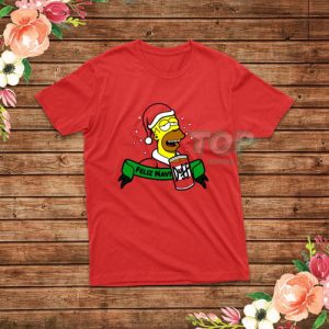 Homer Simpsons Feliz Naviduff Christmas T-Shirt
