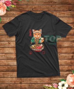 Neko Ramen Japanese Funny Cats T-Shirt