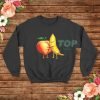 Peach and Banana Cute Friends Sweatshirt