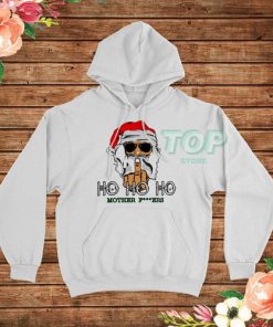 Santa Giving Middle Finger Funny Christmas Hoodie