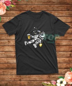 Space Astronaut Drinking Beer T-Shirt