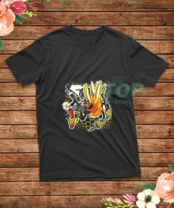 Killer-Bee-with-Weapons-T-Shirt