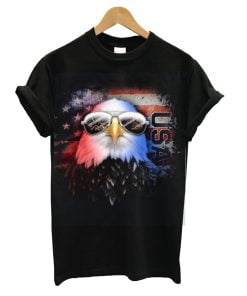 Men's Lost Gods Fourth Of July American Eagle In Sunglasses T-shirt