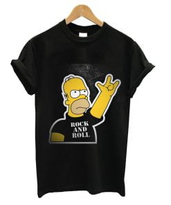 Rock N Roll The Simpsons T-shirt