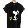 Snoopy and Woodstock T-shirt Black