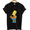 The Simpson Family Bart Simpson Brain Freeze T Shirt