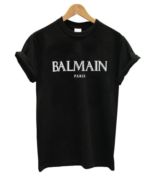 Balmain T-Shirt with Logo Black