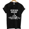 Hip Hop Heads World Wide Black Diamonds Iconic Logo T-Shirt