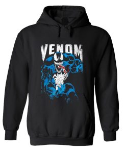 Marvel Venom Bloody Tongue Out Distressed Hoodie