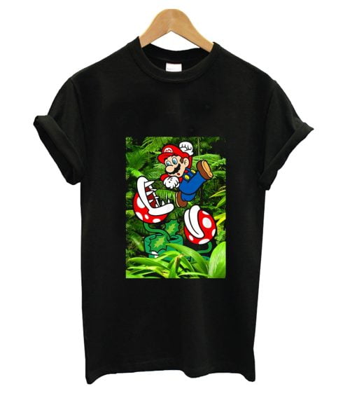 Nintendo Super Mario Piranha Plant Jungle Graphic T-Shirt