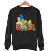 The Simpsons Homer Marge Maggie Bart Lisa Simpson Couch Sweatshirt