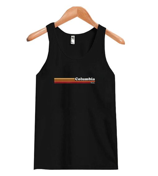 Vintage 1980s Graphic Style Columbia Tennessee Tank Top